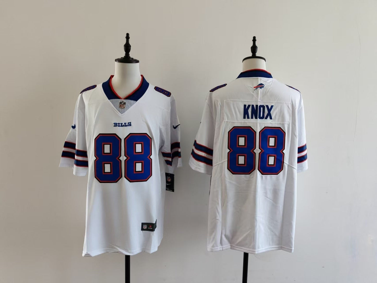 Men's Buffalo Bills Dawson Knox Jersey-White football jersey product view 1