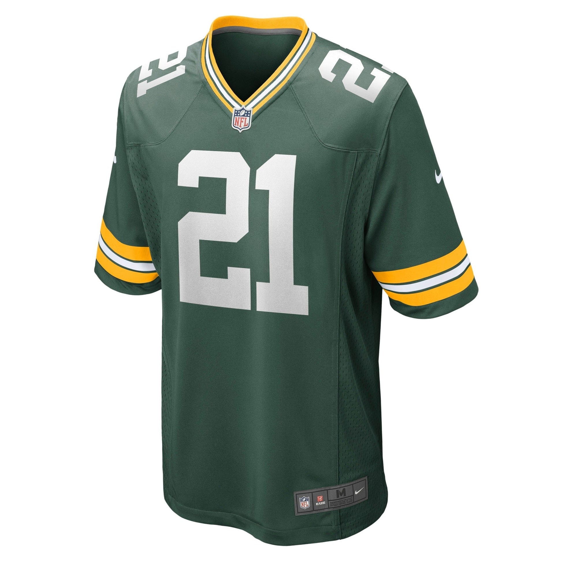 Eric Stokes Green Bay Packers Game Jersey - Green football jersey product view 2
