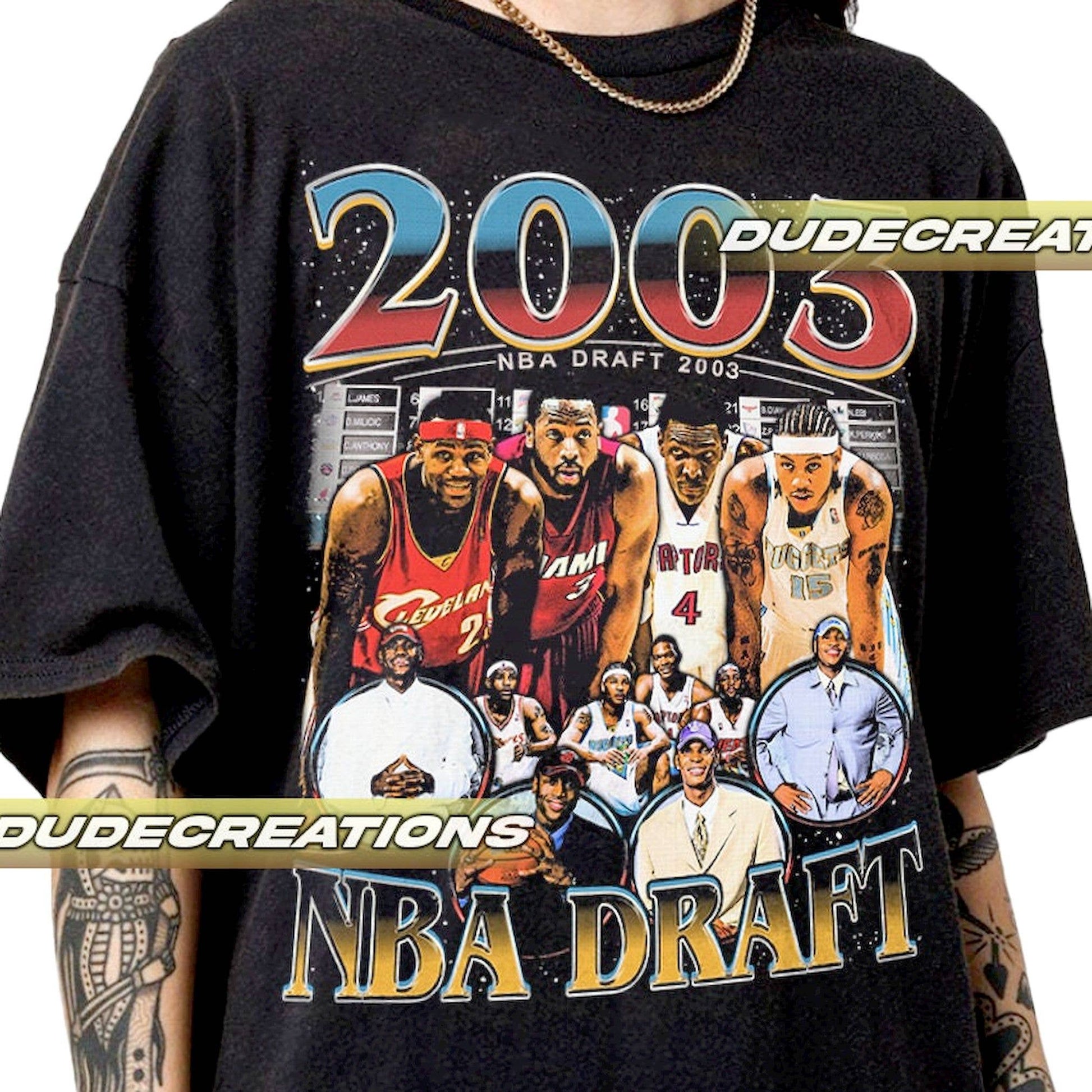 Limited 2003 Nba Draft Vintage T-Shirt, Unisex Gift Tee Unisex T-shirt, Sweatshirt, Hoodie, Long Sleeve Tee - T-Shirt, Sweatshirt, Hoodie