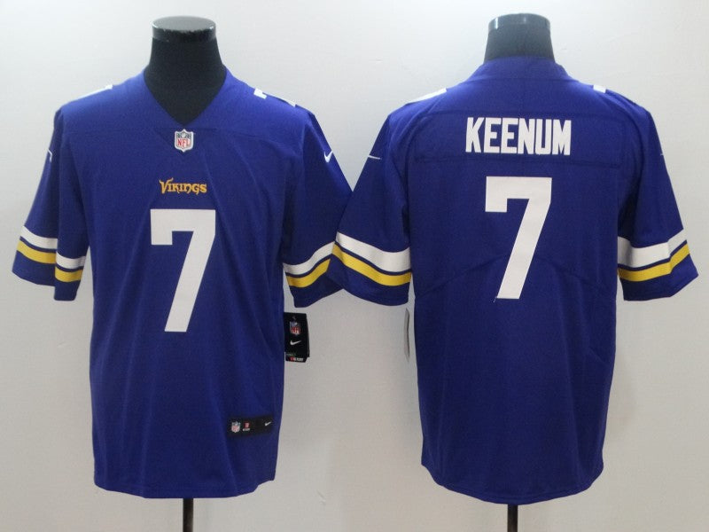 Men's Minnesota Vikings Case Keenum Purple Game Jersey football jersey product view 1