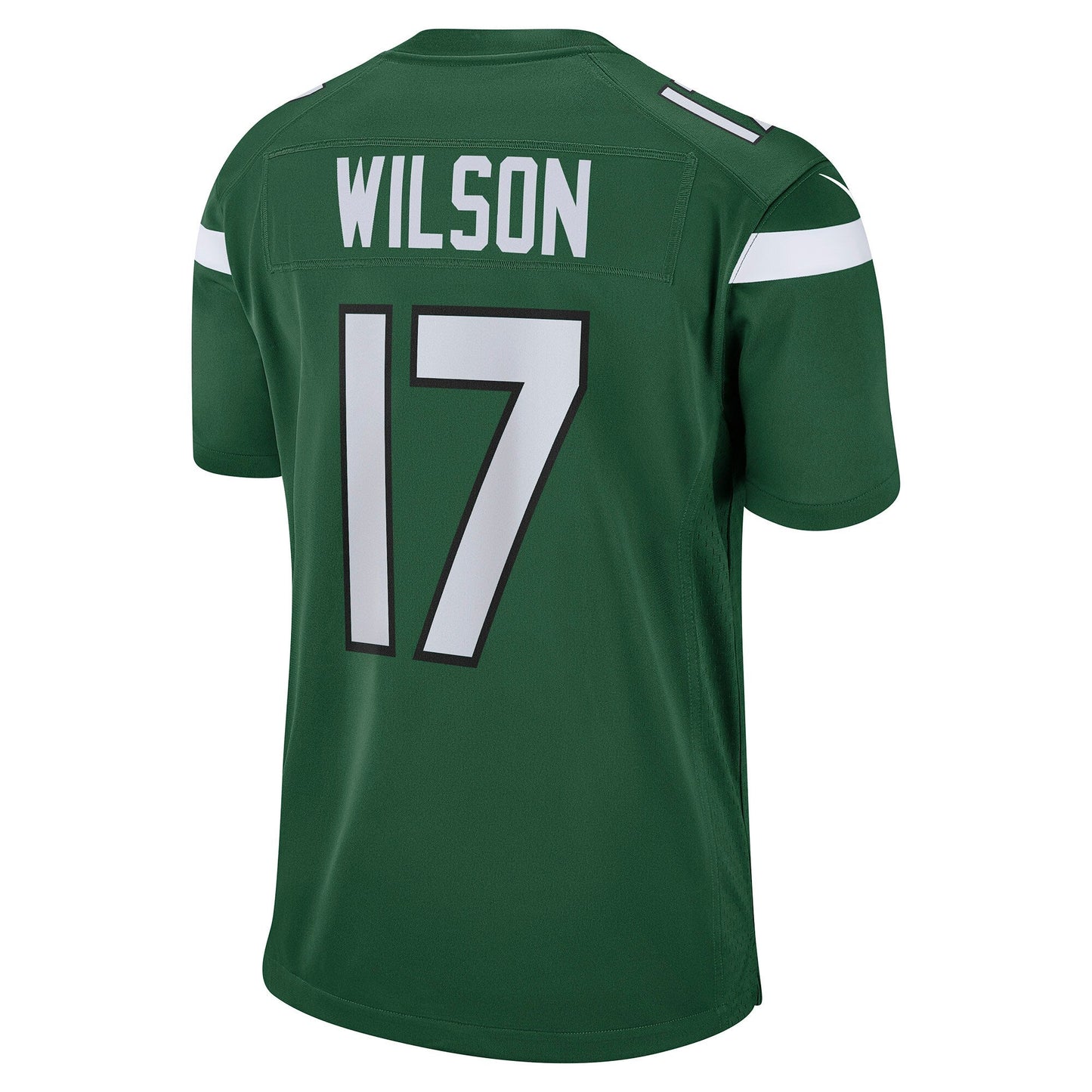 Garrett Wilson New York Jets Game Jersey - Green football jersey product view 3