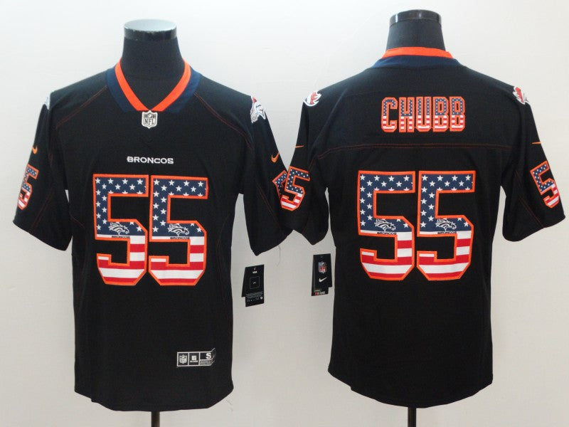 Men's Denver Broncos Bradley Chubb #55 Black Game Jersey1 football jersey product view 1