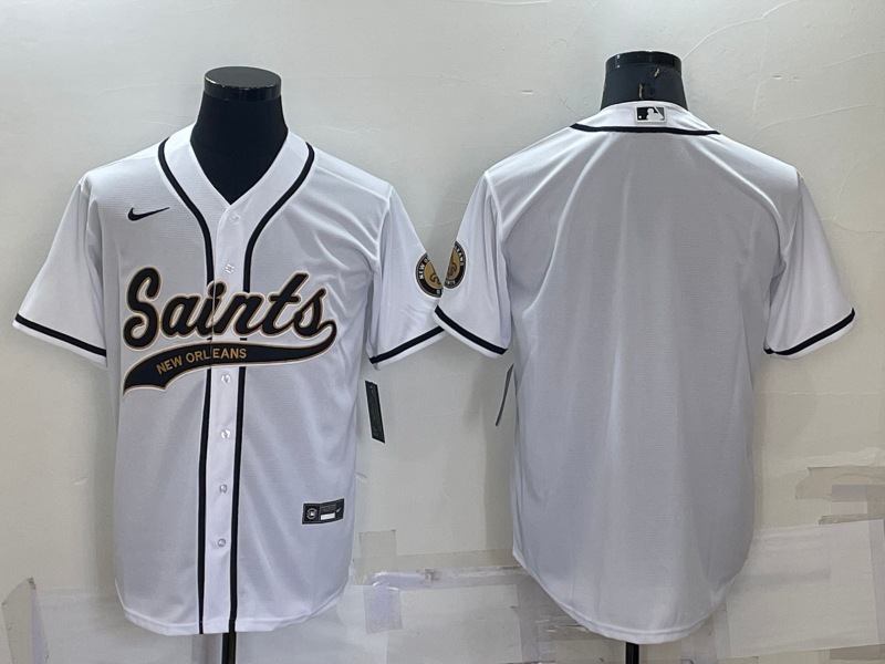 Men's New Orleans Saints White Blank Jersey football jersey product view 1