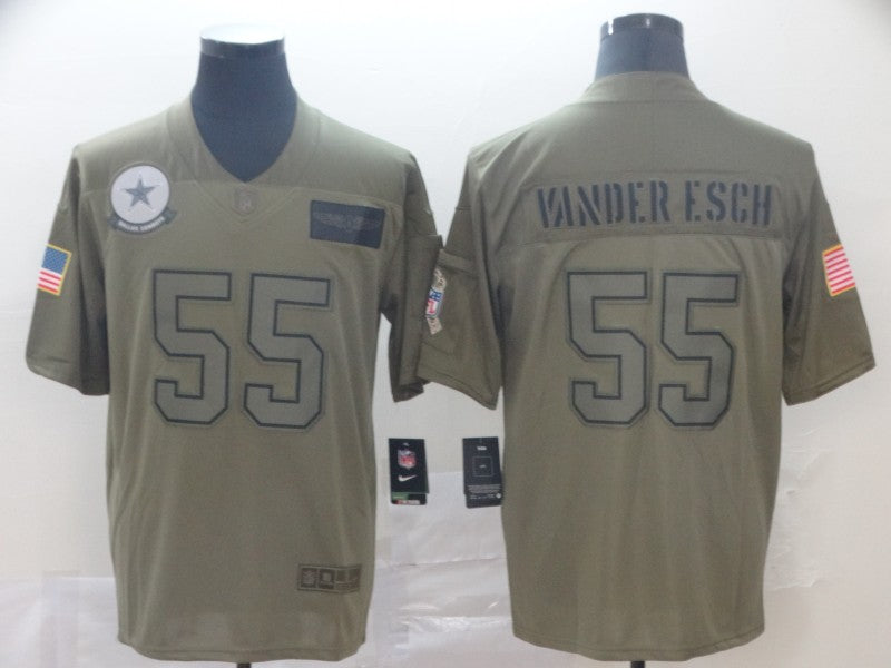 Men's Dallas Cowboys Leighton Vander Esch #55 Brown Game Jersey1 football jersey product view 1