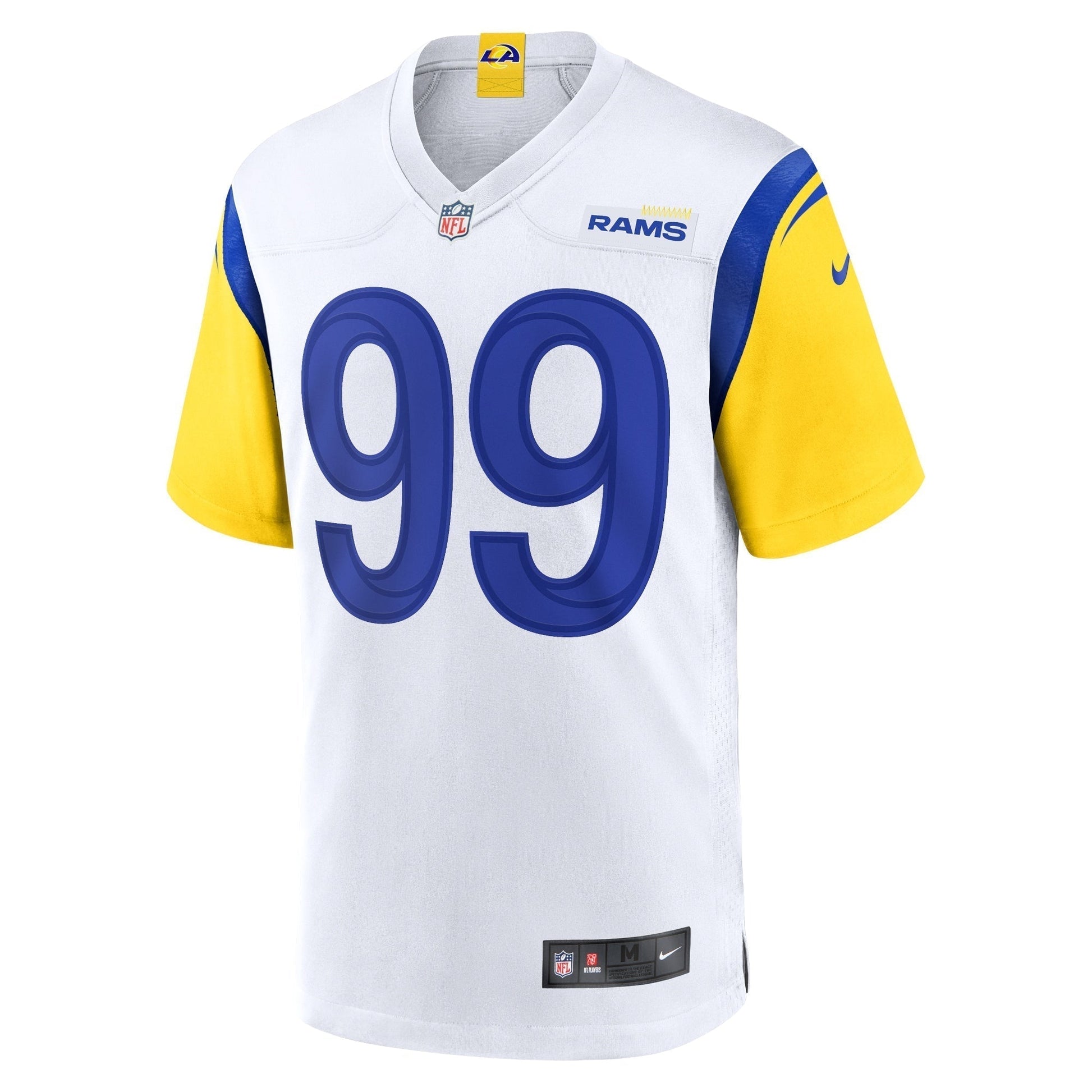Aaron Donald Los Angeles Rams Alternate Game Jersey - White football jersey product view 2