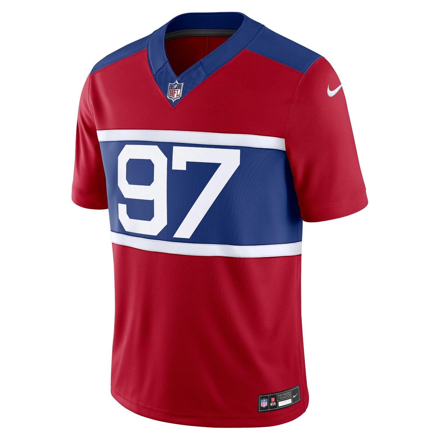 Dexter Lawrence II New York Giants Alternate Vapor F.U.S.E. Limited Jersey - Century Red football jersey product view 2