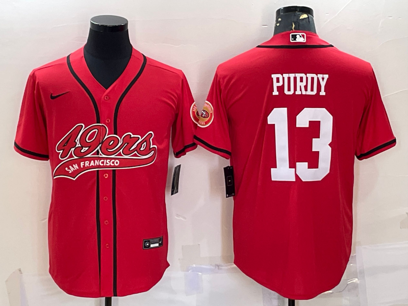 Men's San Francisco 49ers Brock Purdy Red Game Jersey Joint Edition football jersey product view 1