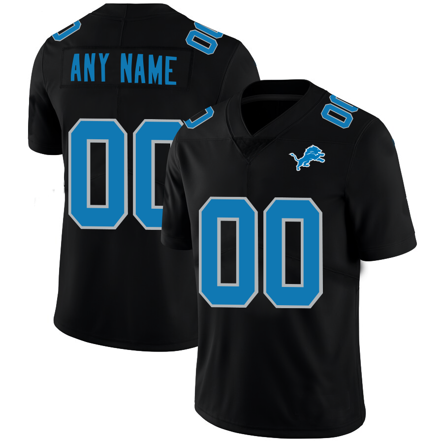Custom1 Detroit Lions Football Jerseys Black American Stitched Name And Number Size S to 6XL Christmas Birthday Gift football jersey product view 1