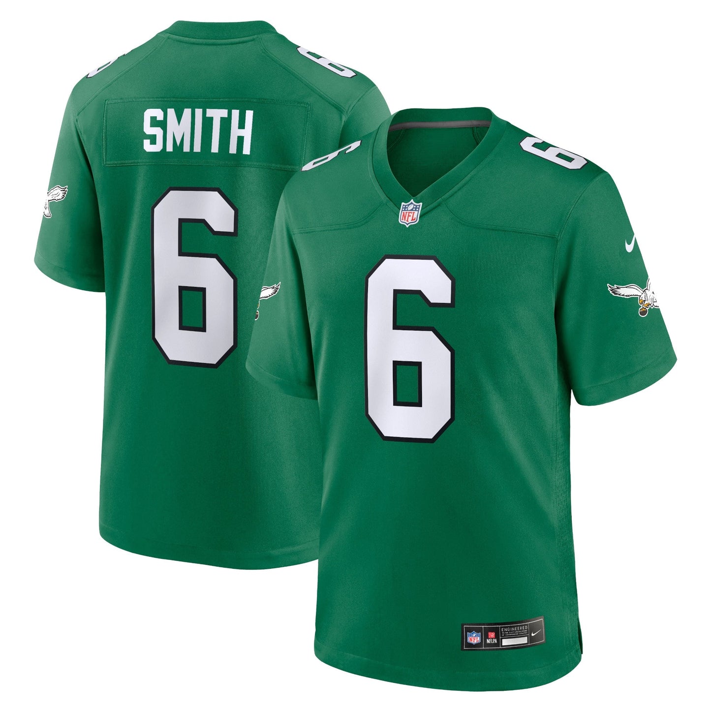 DeVonta Smith Philadelphia Eagles Alternate Game Jersey - Kelly Green football jersey product view 1