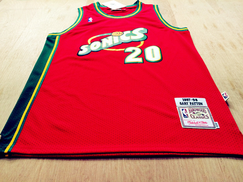 SuperSonics No. 20 Gloves Gary Payton Red 97-98 Classic Retro Premium Mesh Fan Edition Jersey basketball jersey product view 3
