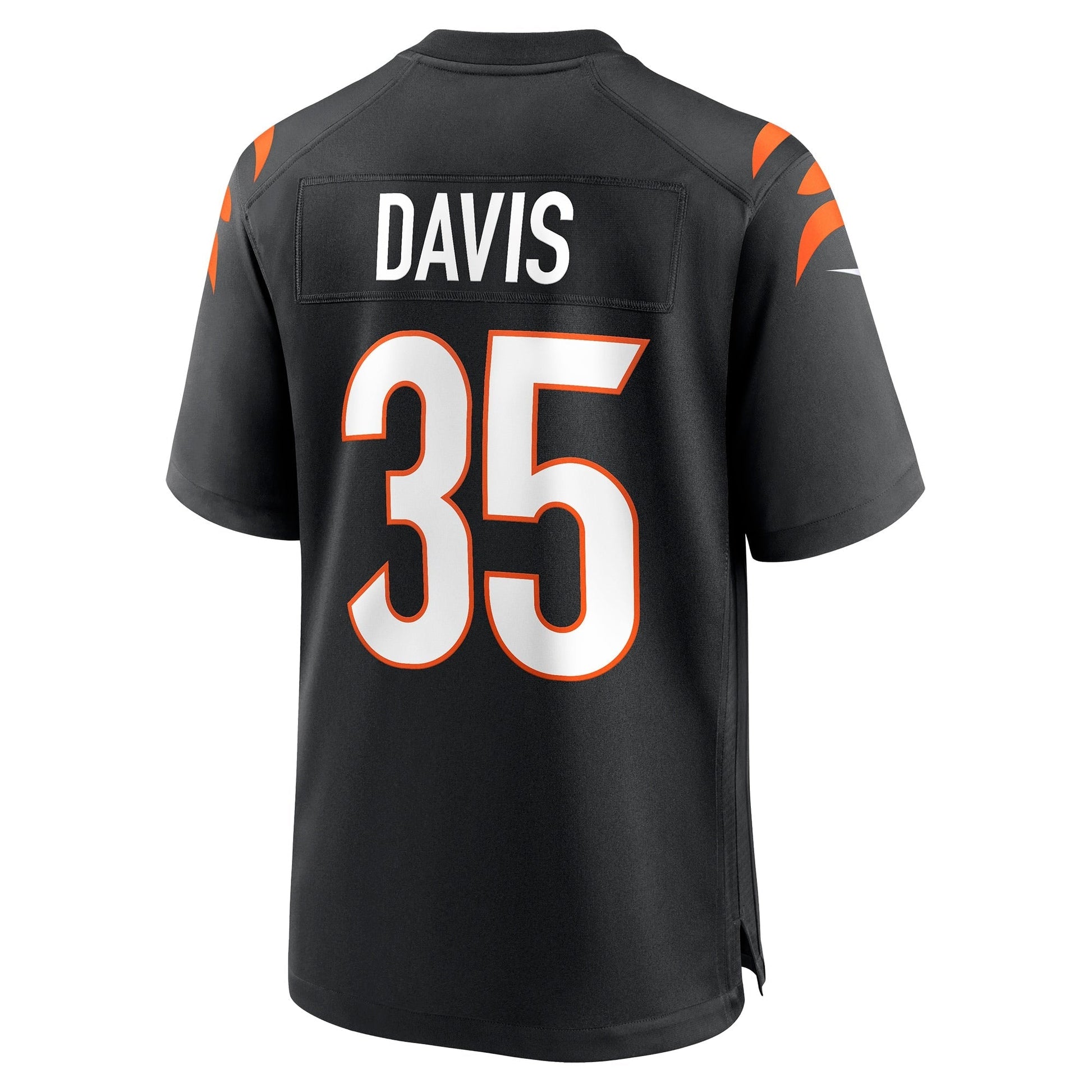Jalen Davis Cincinnati Bengals Game Jersey - Black football jersey product view 3