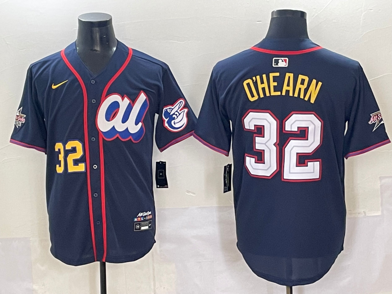 Men's American League Ryan O'Hearn Navy 2025 All-Star Edition Limited Player Jersey baseball jersey product view 1