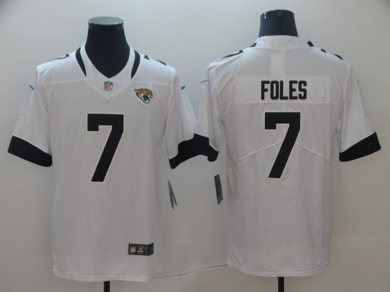 Men's Jacksonville Jaguars Nick Foles White Game Jersey football jersey product view 1