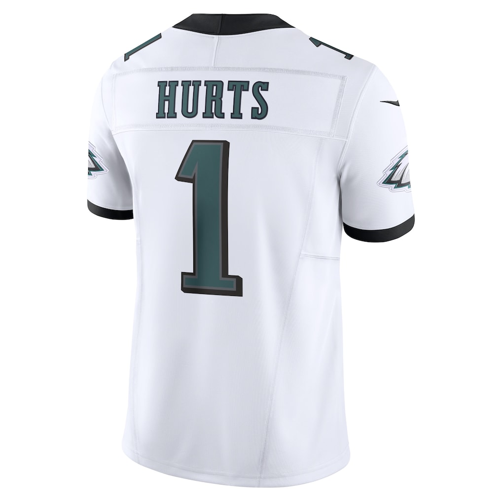 P.Eagles #1 Jalen Hurts White Team Vapor F.U.S.E. Limited Jersey football jersey product view 1