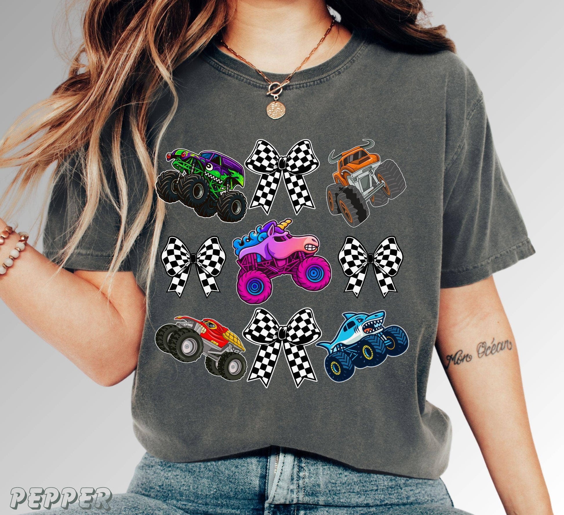 Family Monster Truck Comfort Colors Shirt Unisex T-shirt, Sweatshirt, Hoodie, Long Sleeve Tee - T-Shirt, Sweatshirt, Hoodie