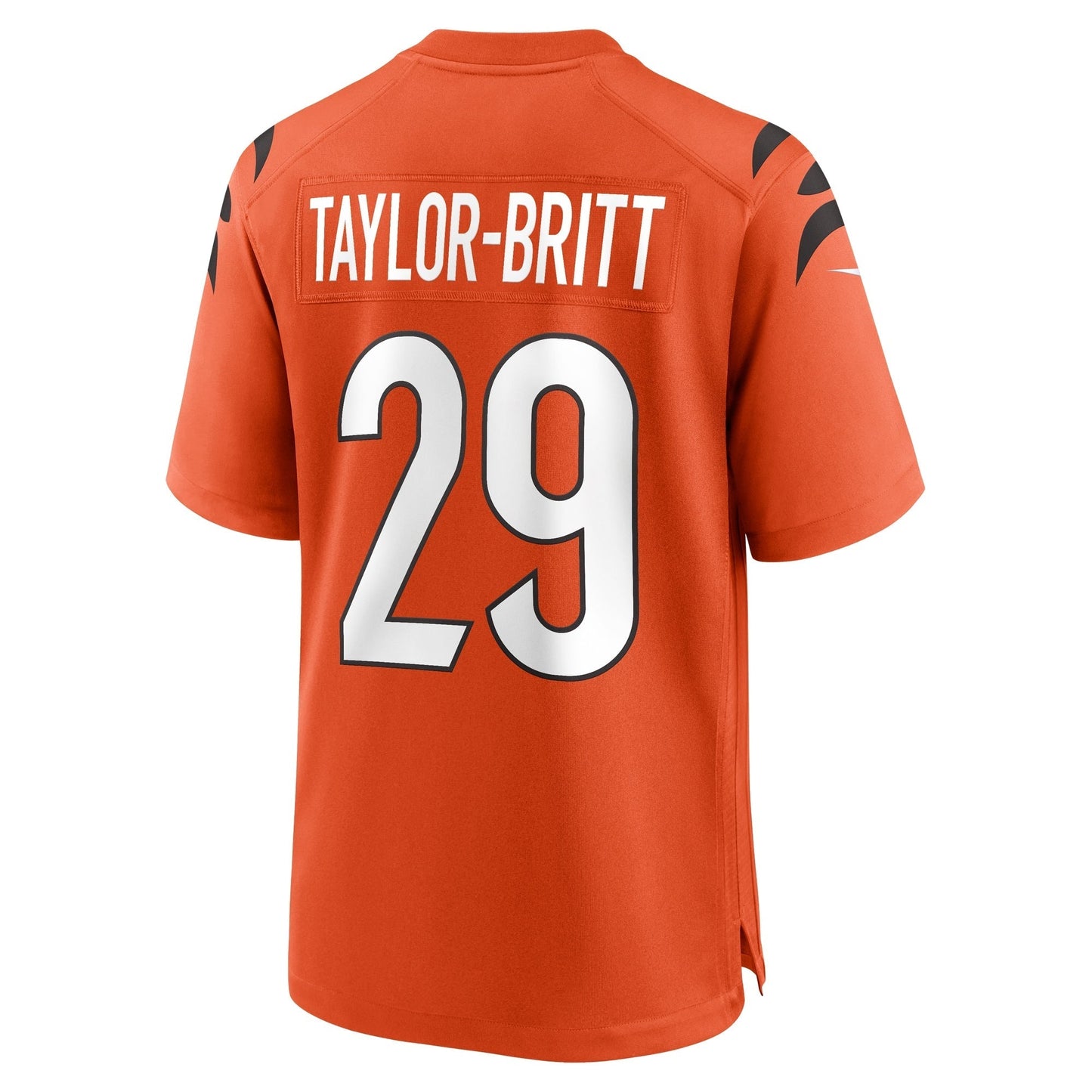 Cam Taylor-Britt Cincinnati Bengals Alternate Game Jersey - Orange football jersey product view 3