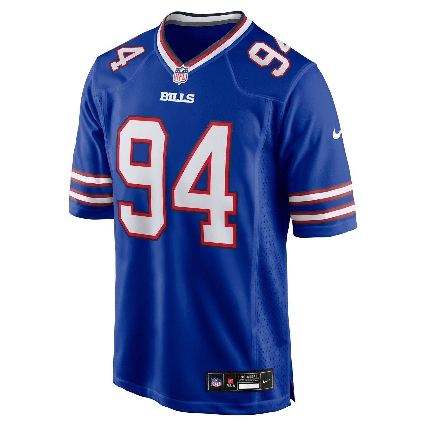 Buffalo Bills Landon Jackson Royal Team Game Jersey football jersey product view 2