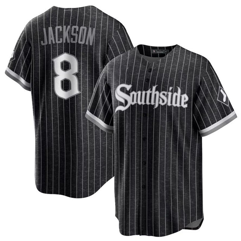 Chicago White Sox #8 Bo Jackson Black City Connect Replica Player Jersey Baseball Jerseys baseball jersey product view 1