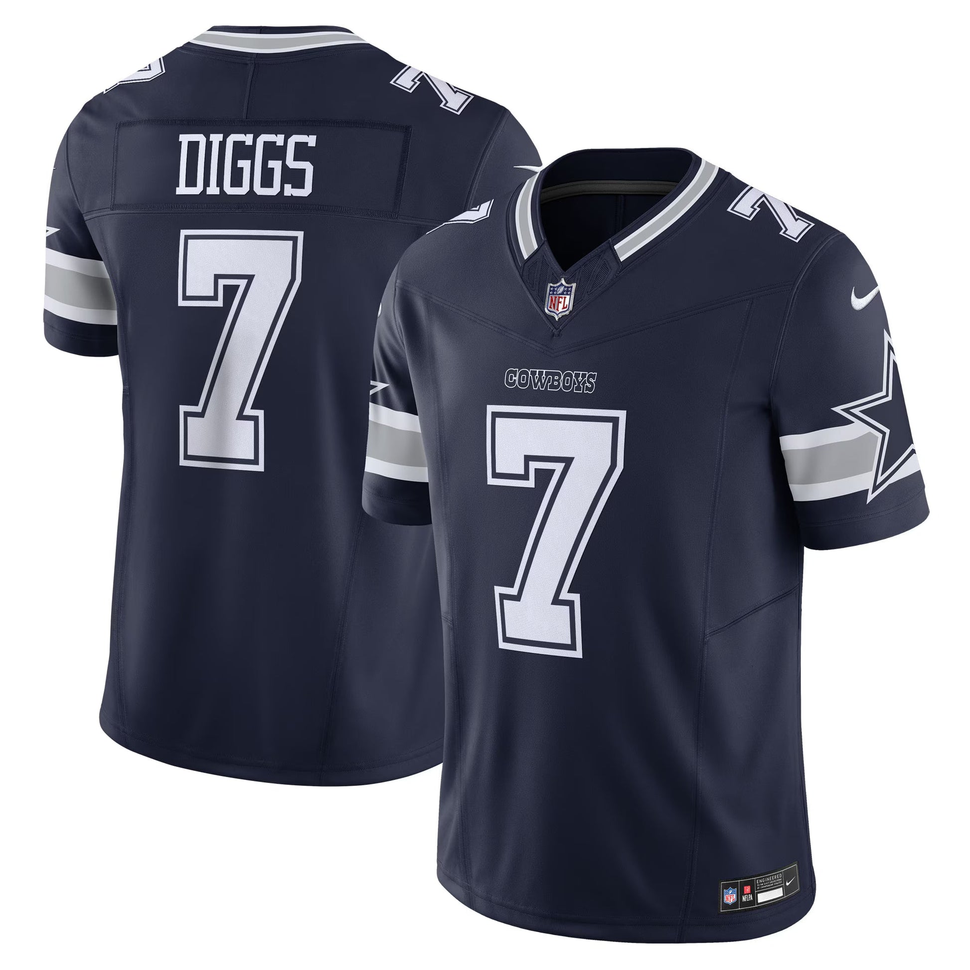 Dallas Cowboys Trevon Diggs Navy Vapor F.U.S.E. Limited Jersey football jersey product view 1