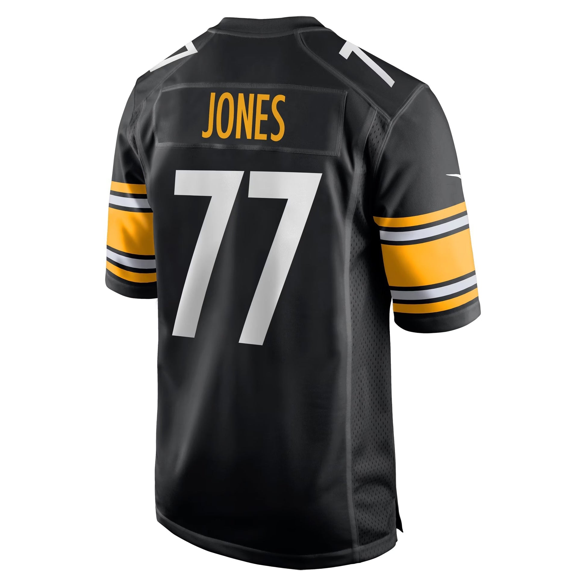 Pittsburgh Steelers Broderick Jones Black Game Jersey football jersey product view 2