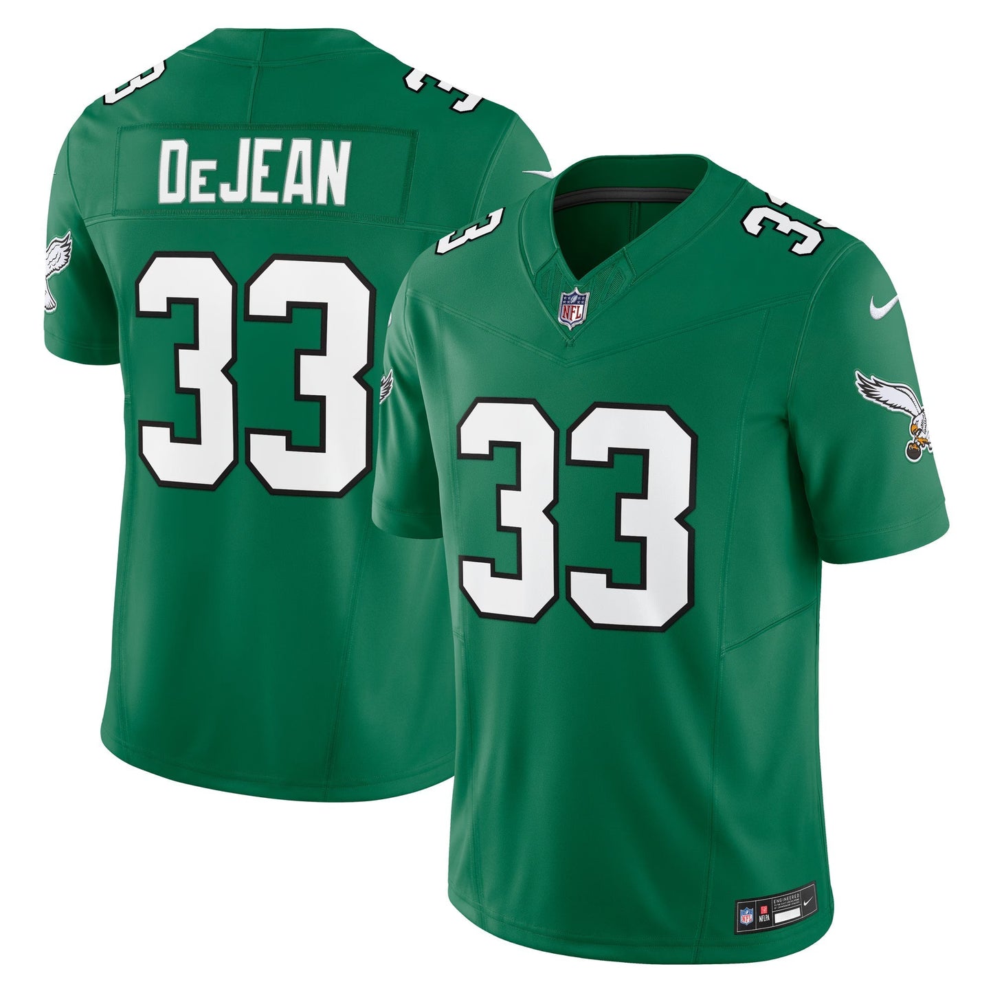 Philadelphia Eagles Cooper DeJean Kelly Green Alternate 2 Vapor F.U.S.E. Limited Jersey football jersey product view 1