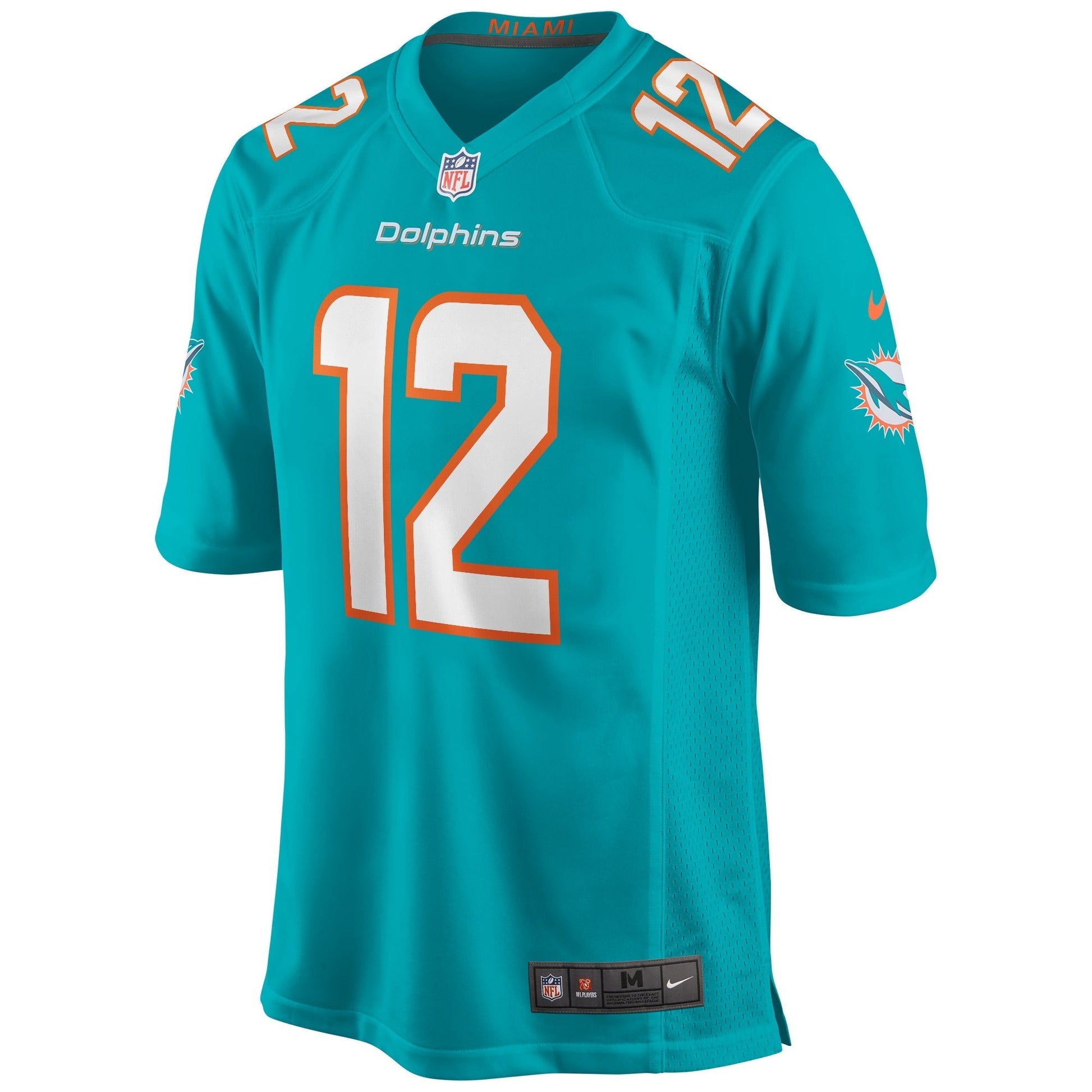 Miami Dolphins Bob Griese Aqua Game Retired Player Jersey football jersey product view 1
