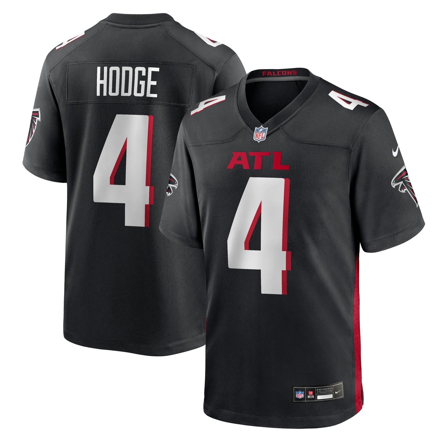 Atlanta Falcons KhaDarel Hodge Black Team Game Jersey football jersey product view 1