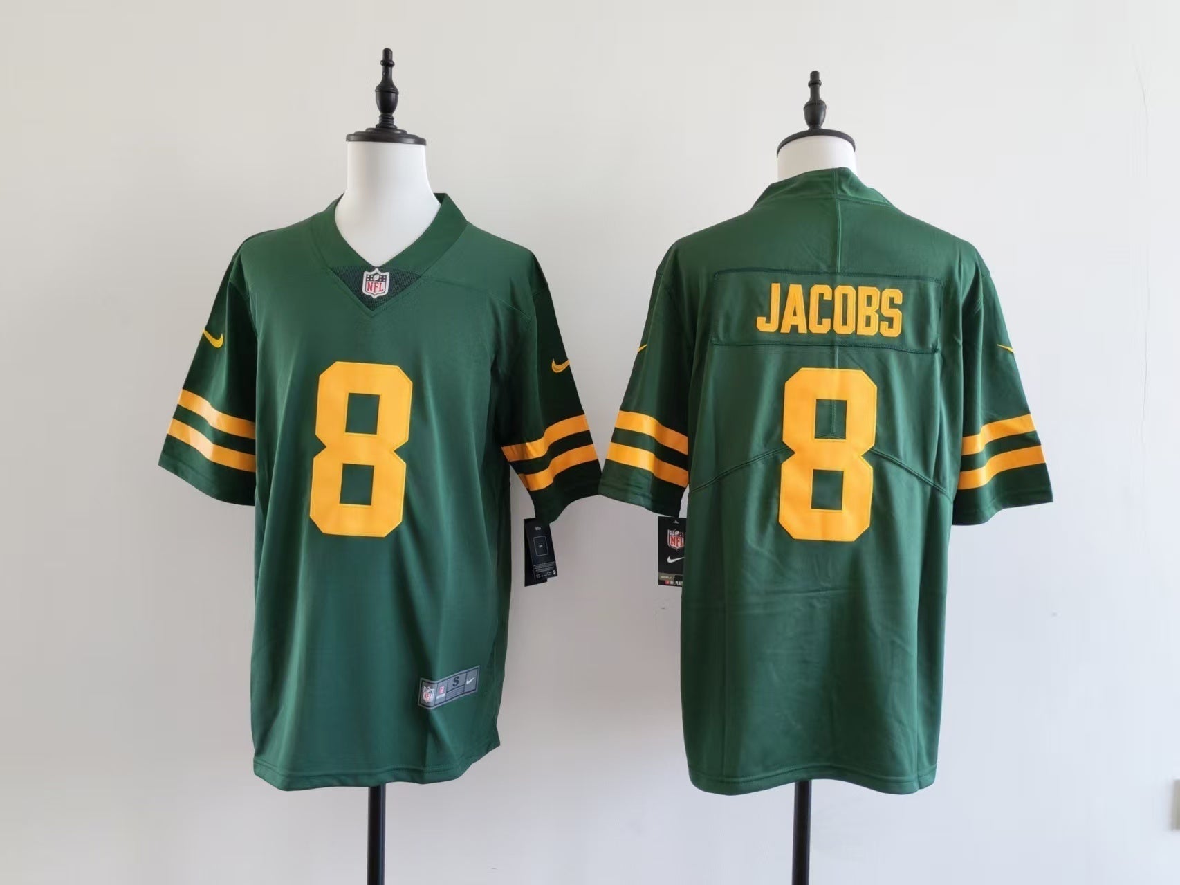 Men's Green Bay Packers Josh Jacobs Jersey football jersey product view 1