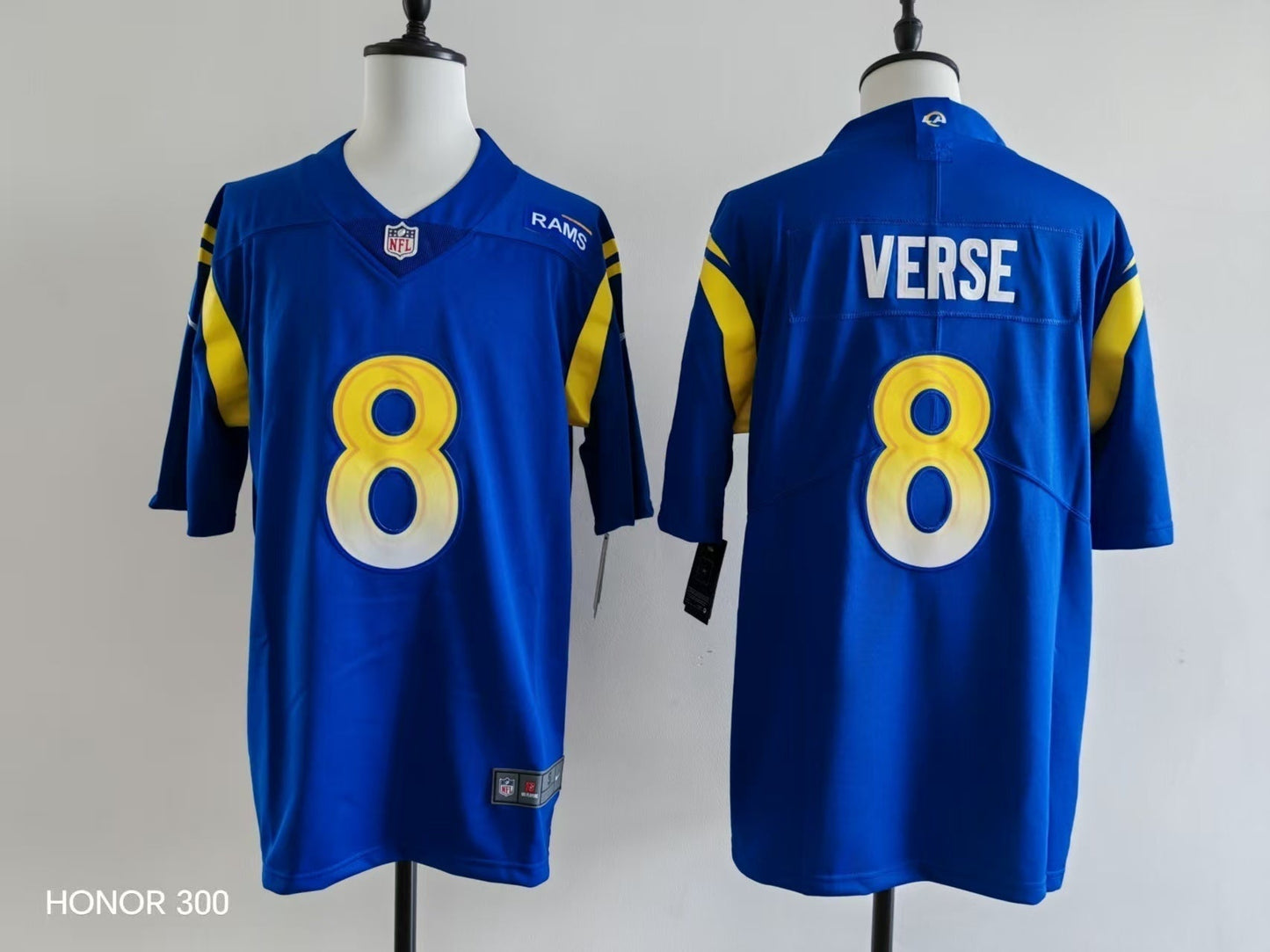 Men's San Louis Rams Jared Verse Jersey-Blue football jersey product view 1