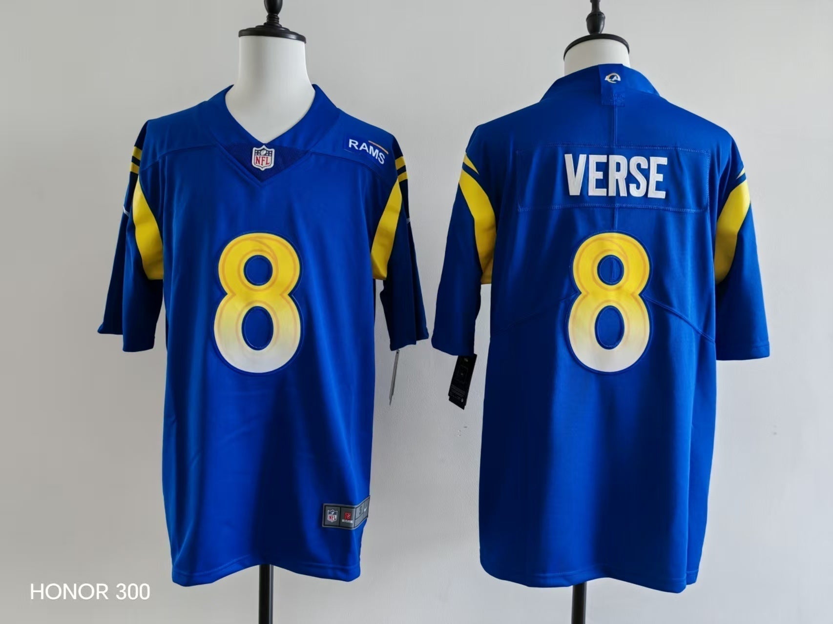 Men's San Louis Rams Jared Verse Jersey-Blue football jersey product view 1