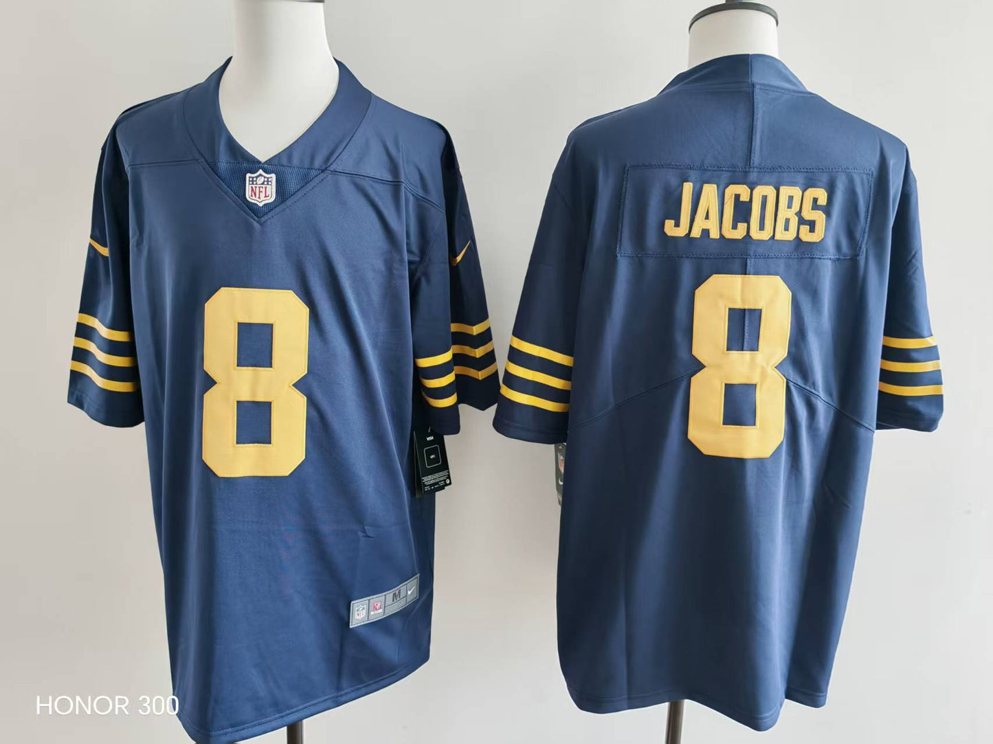 Men's Green Bay Packers Josh Jacobs Jersey #8 football jersey product view 1