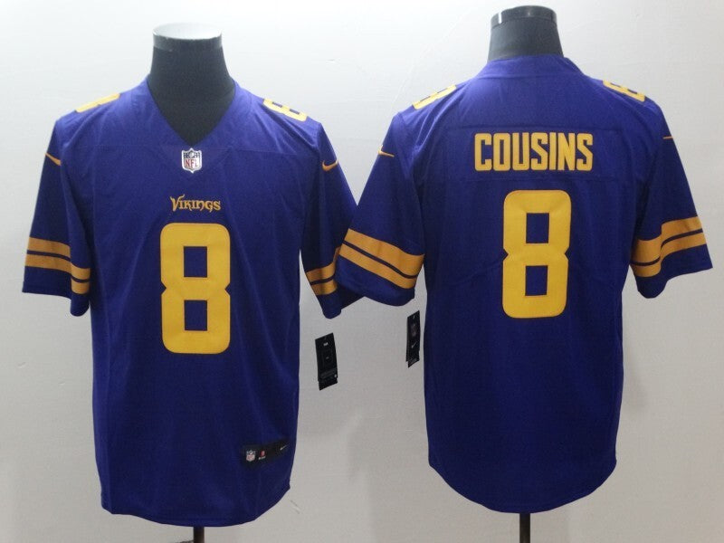 Men's Minnesota Vikings Kirk Cousins Jersey - Purple football jersey product view 1
