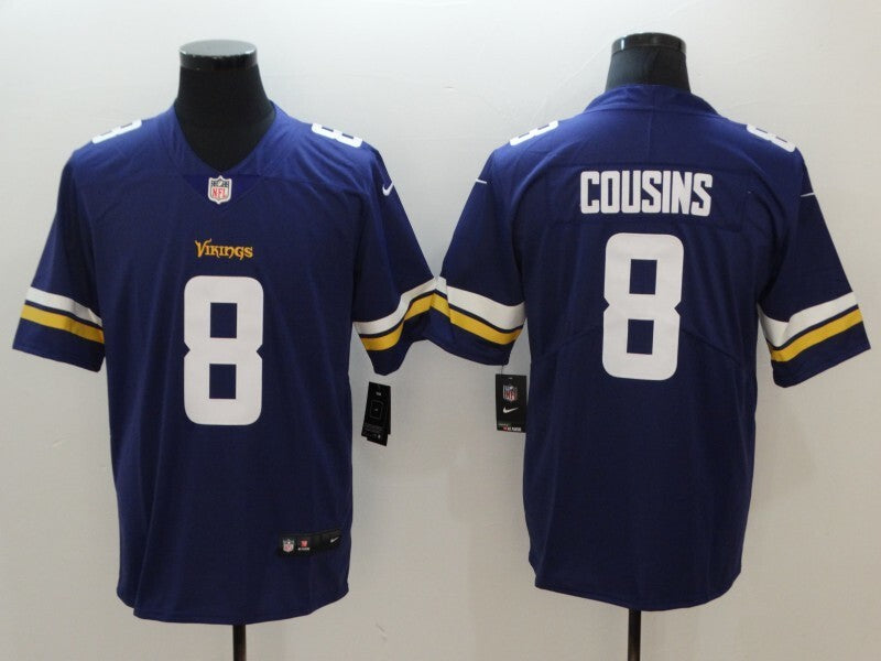 Men's Minnesota Vikings Kirk Cousins Jersey - Purple#8 football jersey product view 1