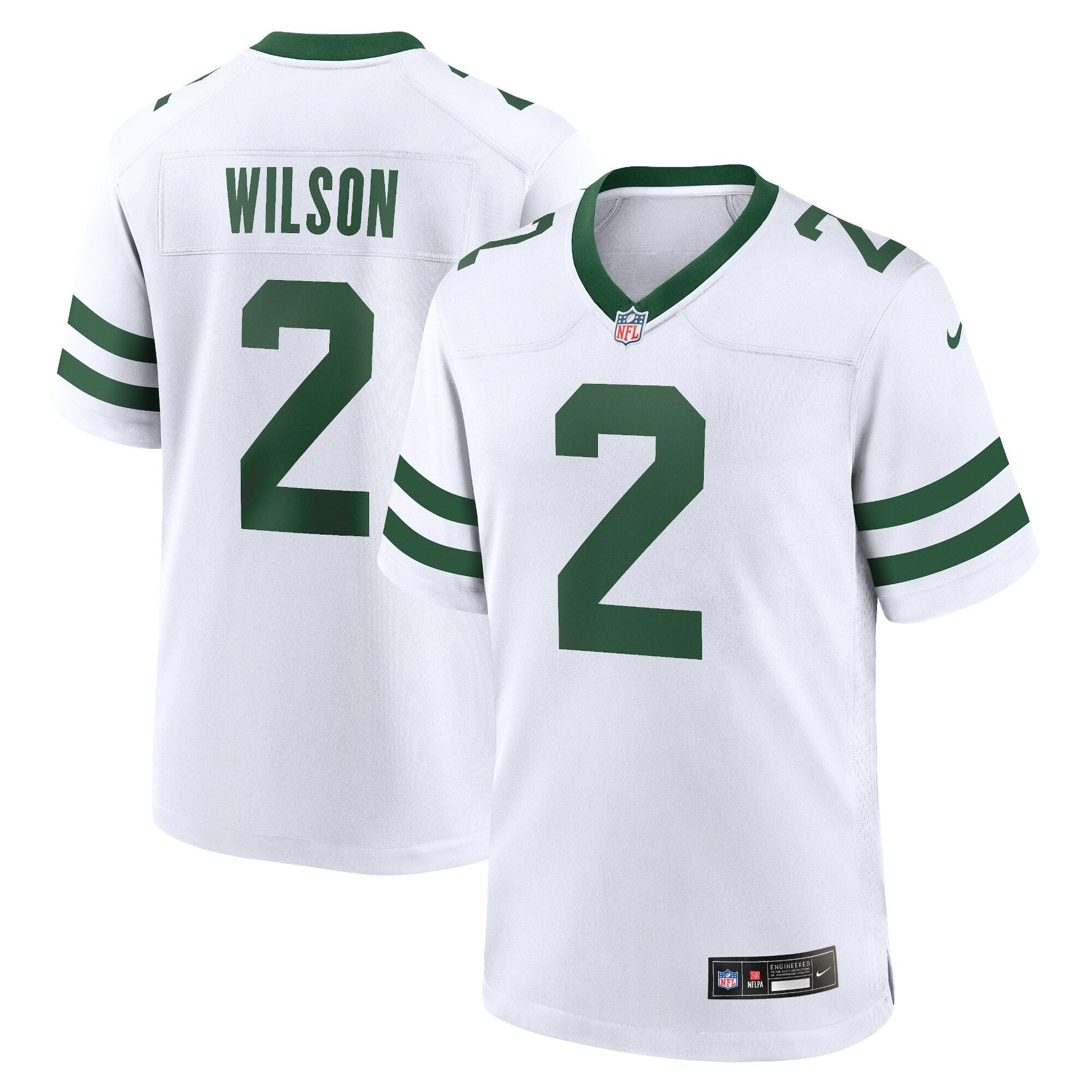 Zach Wilson New York Jets Game Jersey - Legacy White football jersey product view 1