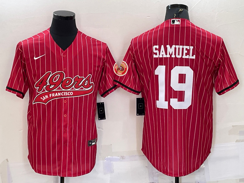 Men's San Francisco 49ers Deebo Samuel Red Player Jersey Joint Edition football jersey product view 1