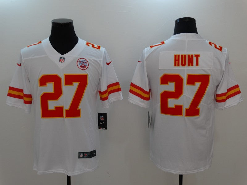 Men's Kansas City Chiefs Karim Hunt White Game Jersey football jersey product view 1