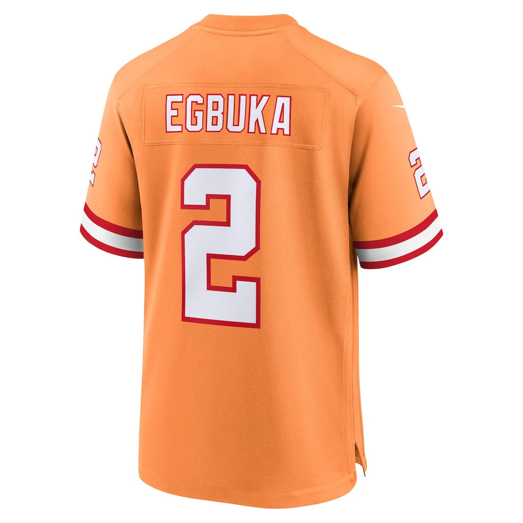 TB.Buccaneers #2 Emeka Egbuka Creamsicle Alternate 2 50th Season Game Jersey football jersey product view 1