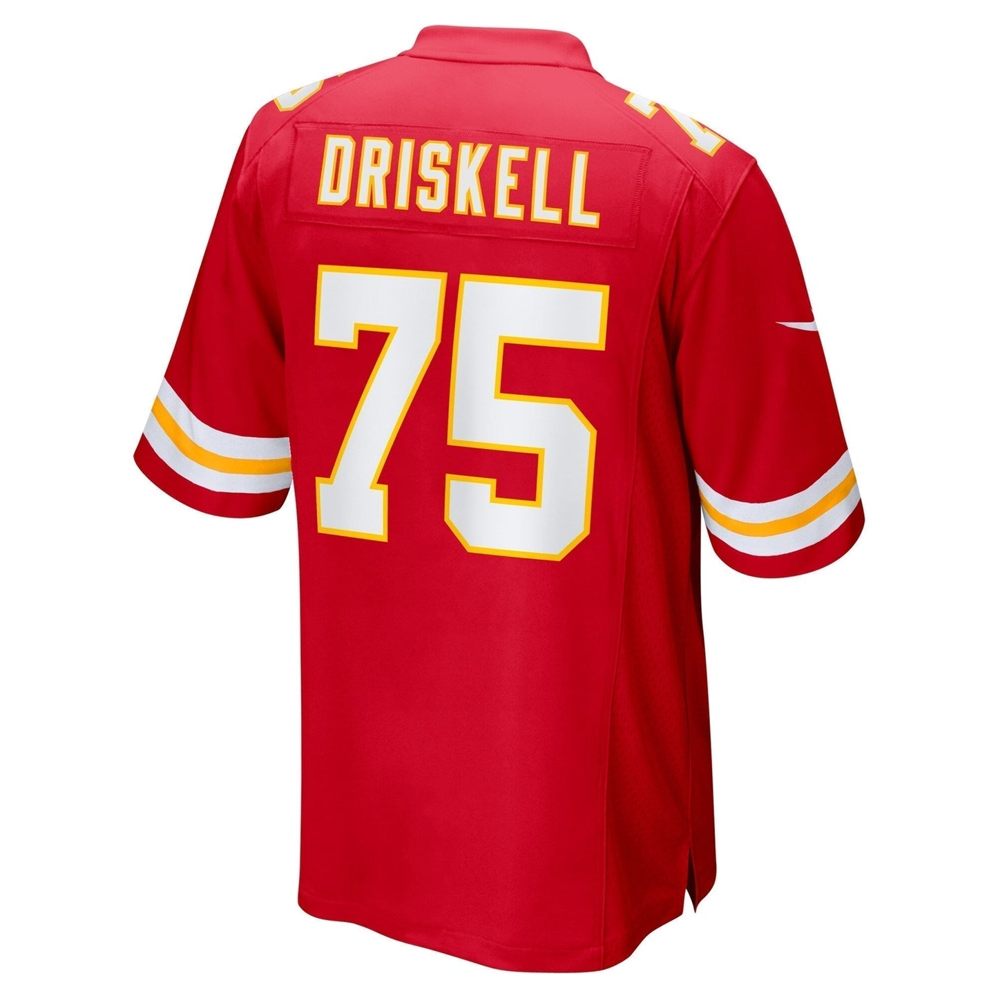 Ethan Driskell Kansas City Chiefs Game Jersey - Red football jersey product view 3