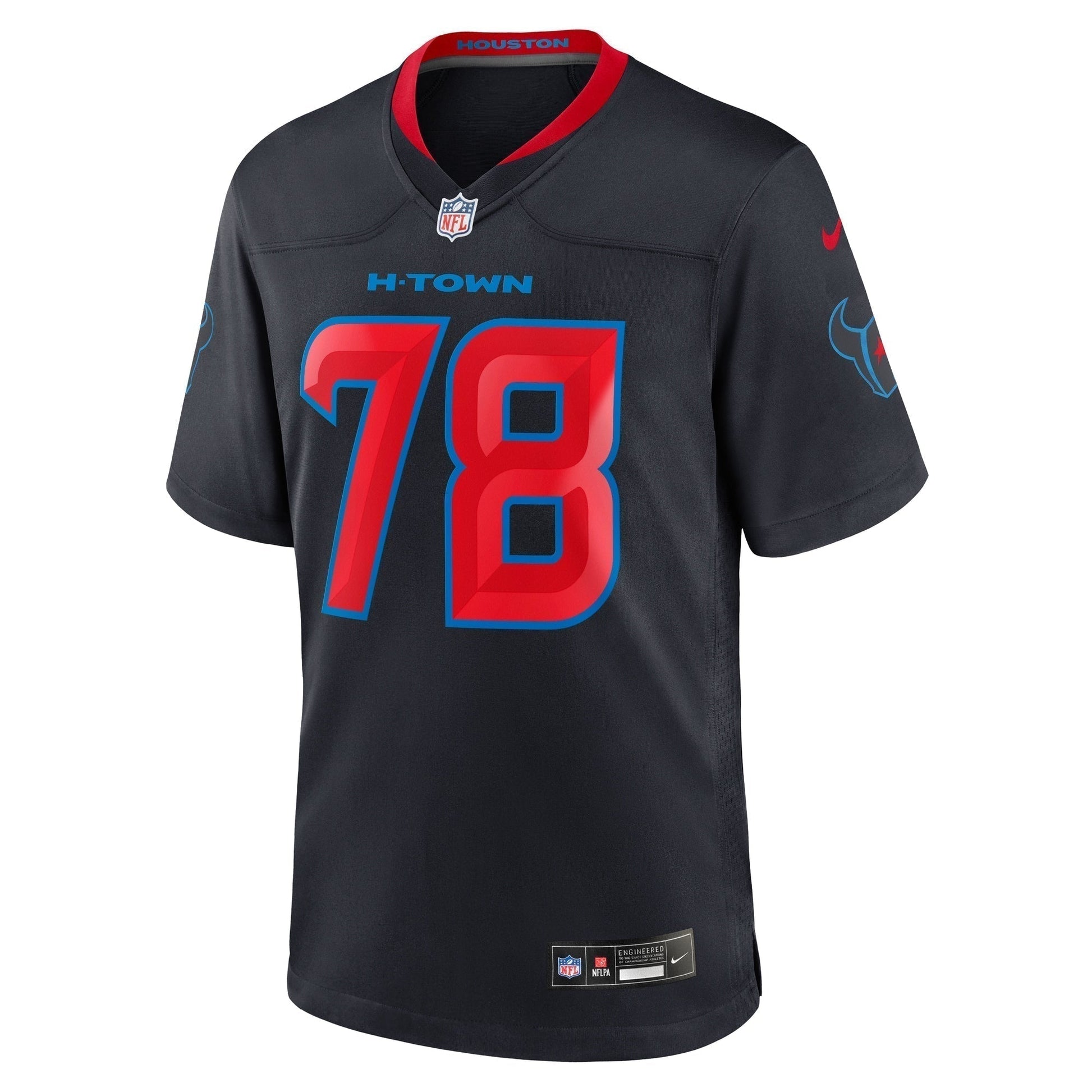 Laremy Tunsil Houston Texans 2nd Alternate Game Jersey - Navy football jersey product view 2