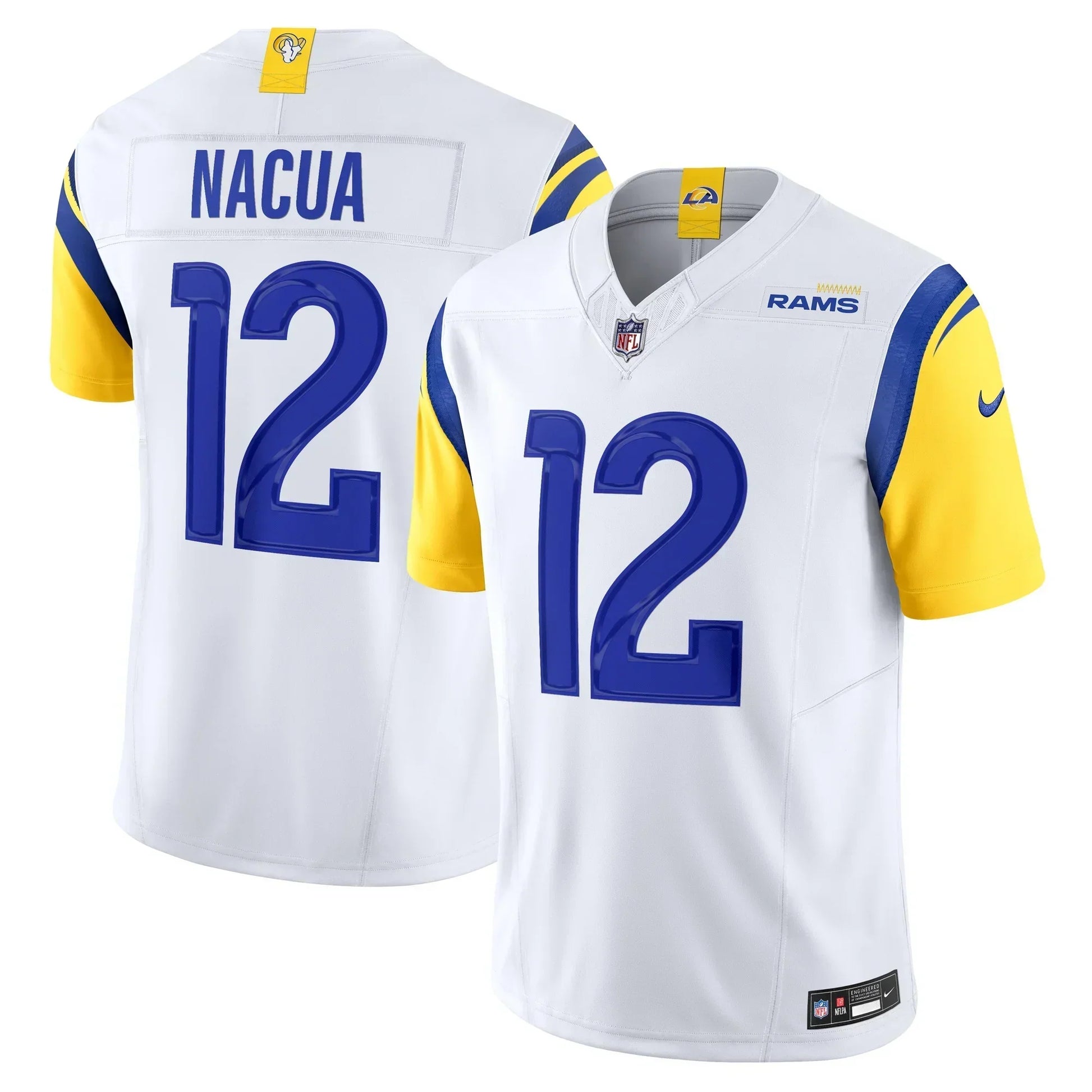 Men's San Louis Rams Puka Nacua Jersey-Blue football jersey product view 1