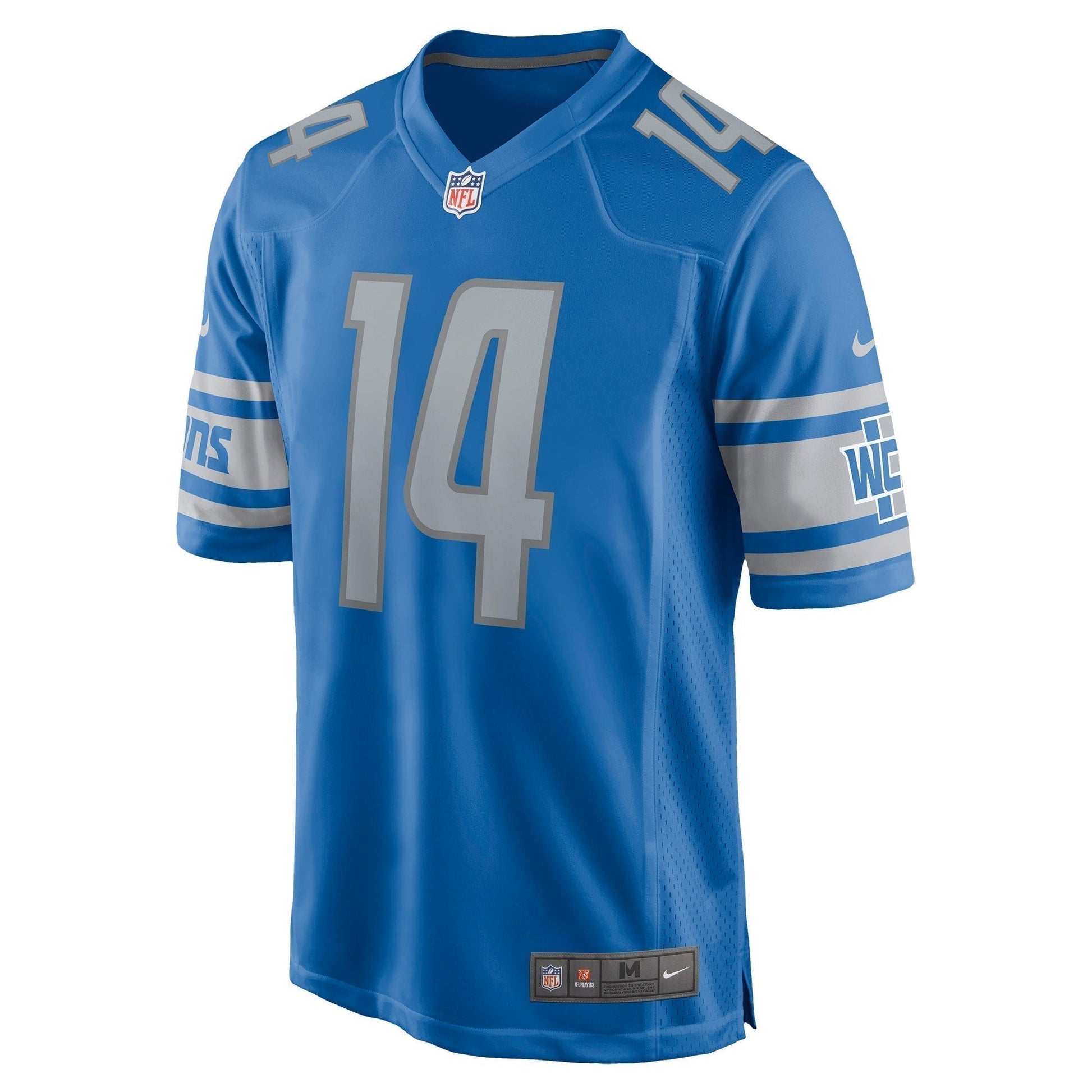 Amon-Ra St. Brown Detroit Lions Game Jersey - Blue football jersey product view 2