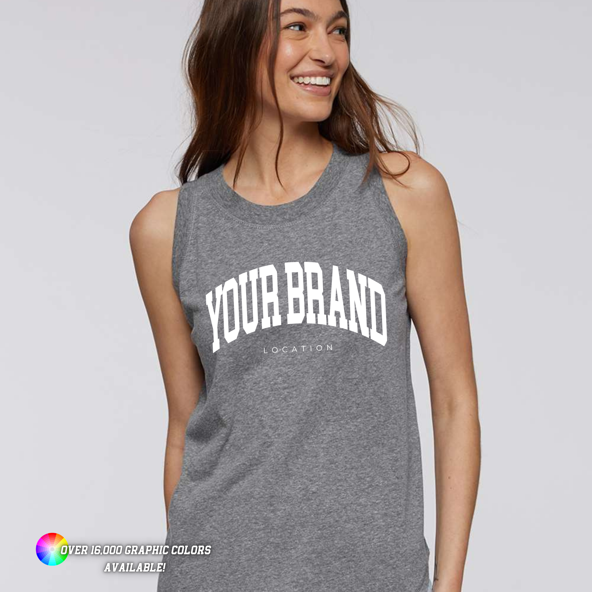 Custom Branded Logo Women's Relaxed Fine Jersey Tank - 3592 Unisex T-shirt, Sweatshirt, Hoodie, Long Sleeve Tee - T-Shirt, Sweatshirt, Hoodie