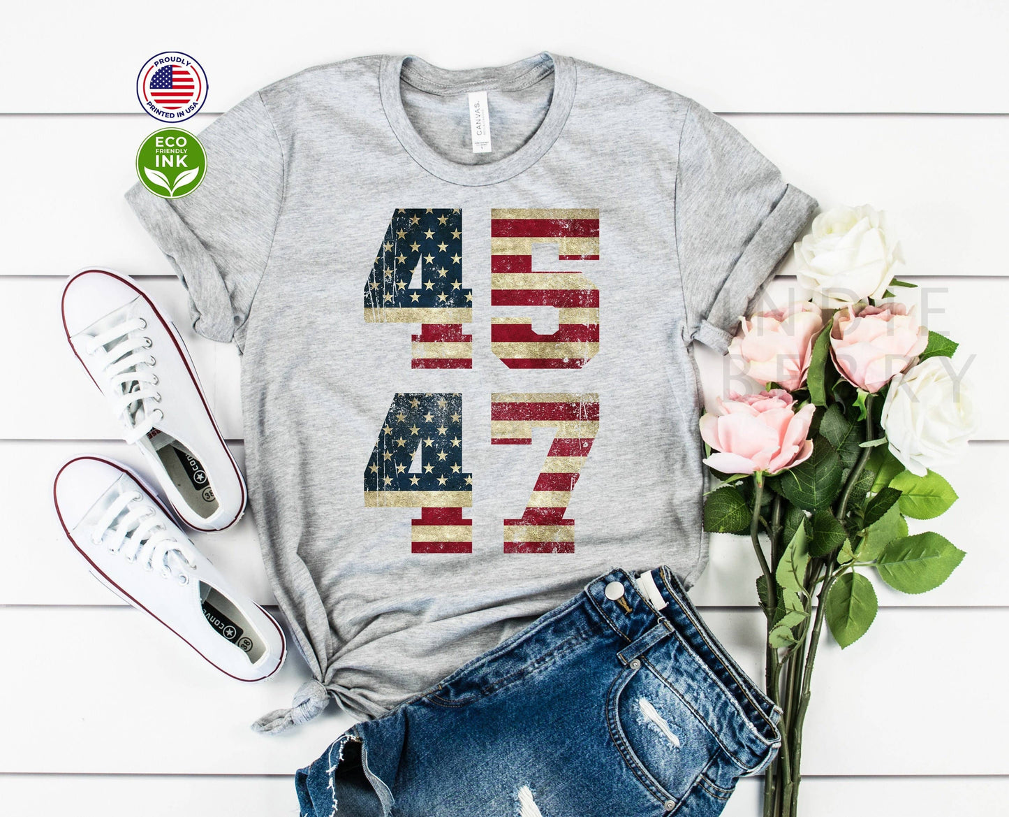 USA Flag-Inspired Distressed Letter Print T-Shirt Unisex T-shirt, Sweatshirt, Hoodie, Long Sleeve Tee - T-Shirt, Sweatshirt, Hoodie