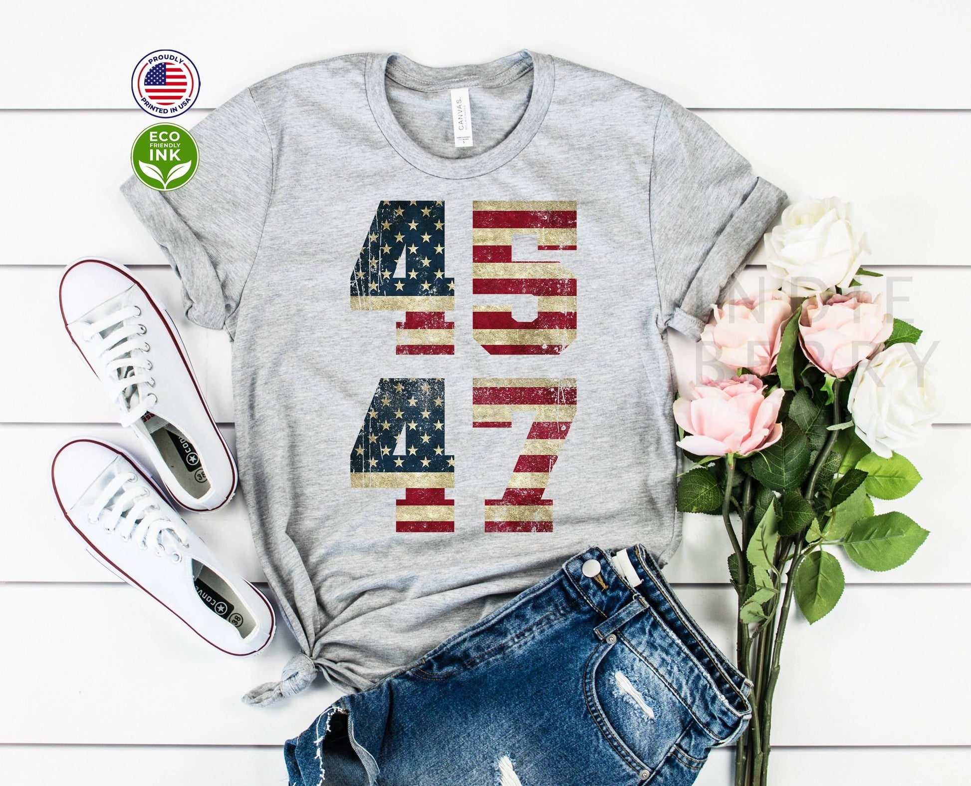 USA Flag-Inspired Distressed Letter Print T-Shirt Unisex T-shirt, Sweatshirt, Hoodie, Long Sleeve Tee - T-Shirt, Sweatshirt, Hoodie