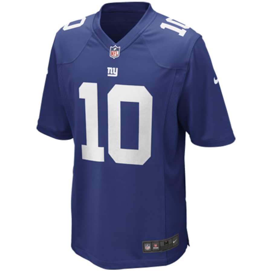 Mens New York Giants Eli Manning Royal Blue Game Jersey football jersey product view 2