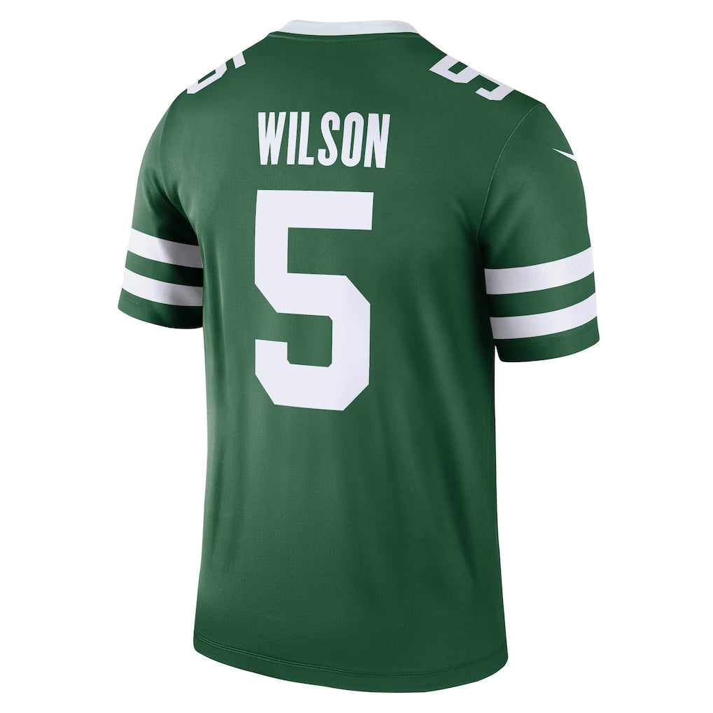 NY.Jets #5 Garrett Wilson Green Legend Player Performance Top Jersey sports jersey product view 1