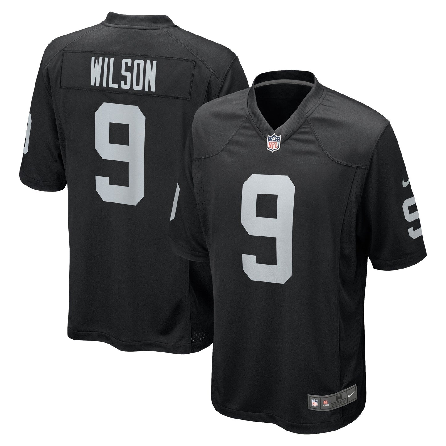 Tyree Wilson Las Vegas Raiders Game Jersey - Black football jersey product view 1