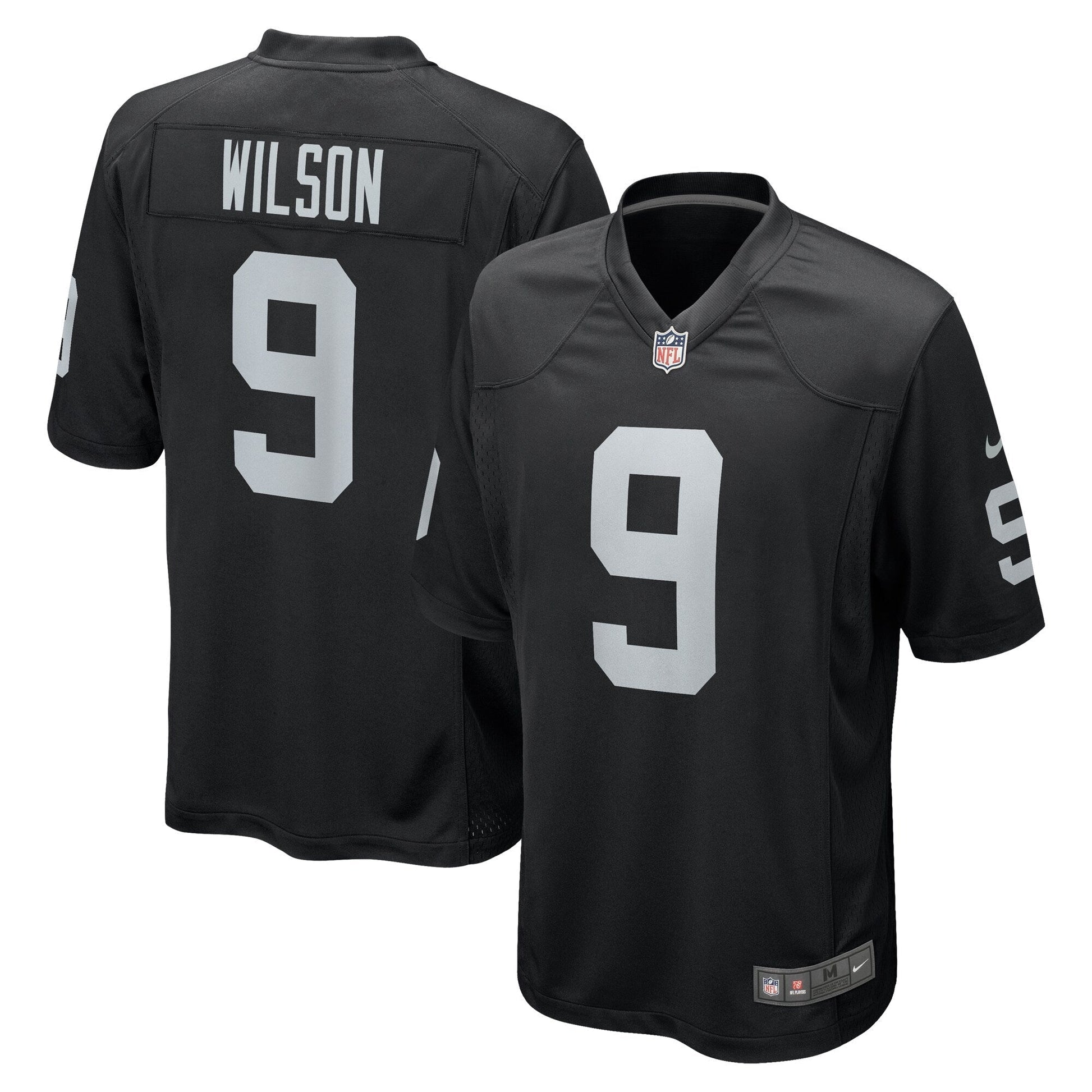 Tyree Wilson Las Vegas Raiders Game Jersey - Black football jersey product view 1