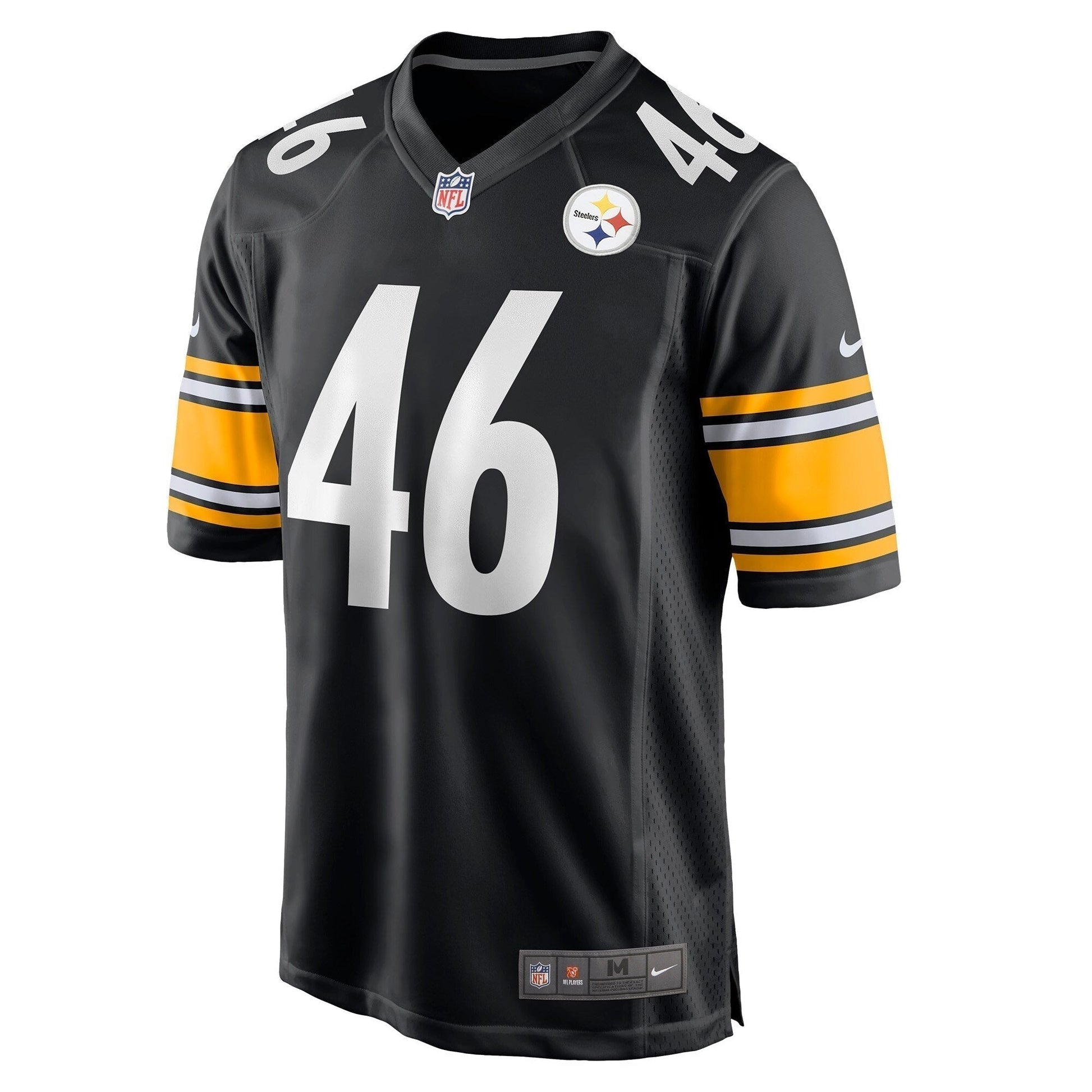 Christian Kuntz Pittsburgh Steelers Game Jersey - Black football jersey product view 2