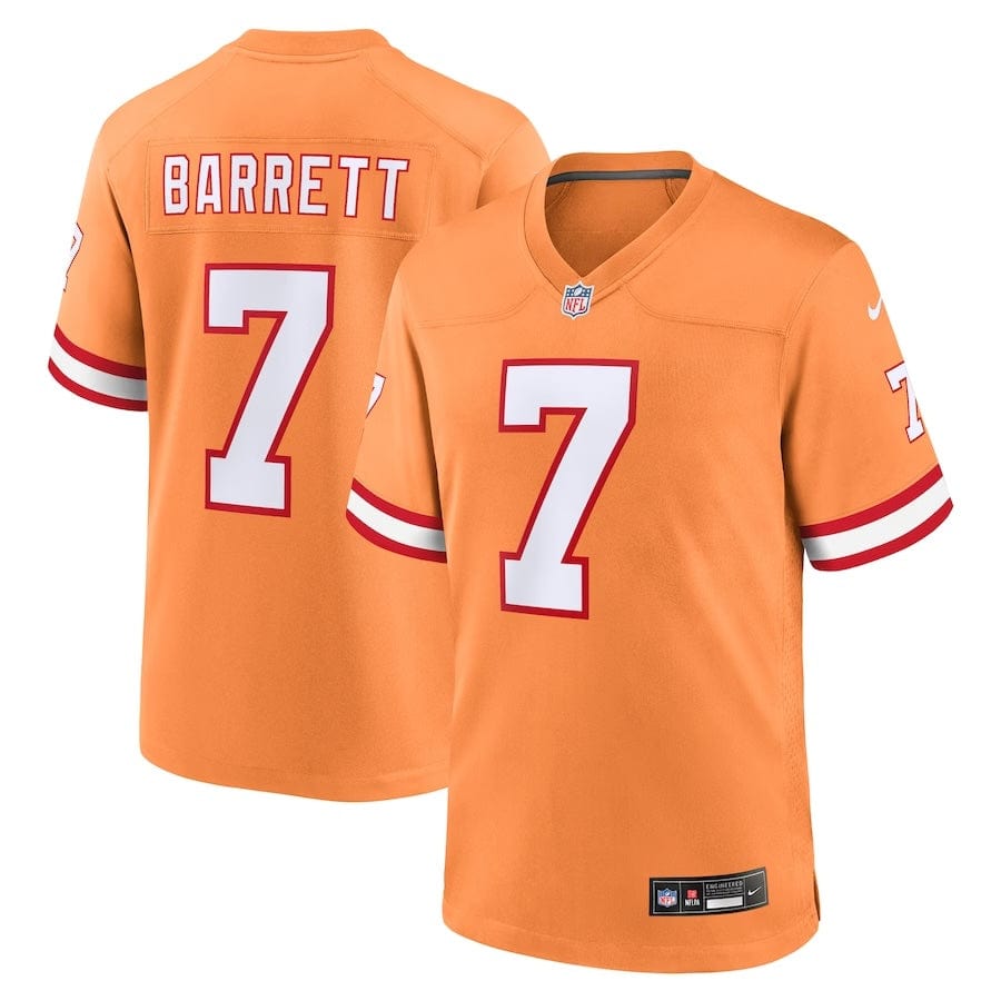 Shaquil Barrett Tampa Bay Buccaneers Orange Throwback Jersey football jersey product view 1